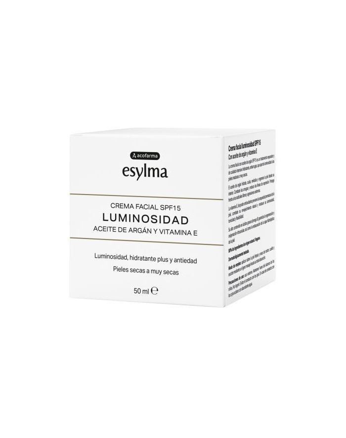 Acofarma Esylma Facial Cream Luminosity SPF15 Argan Oil and Vitamin E 50 ml