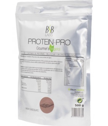 BSB Protein-Pro Gourmet's Vegetal Sabor Chocolate 500g