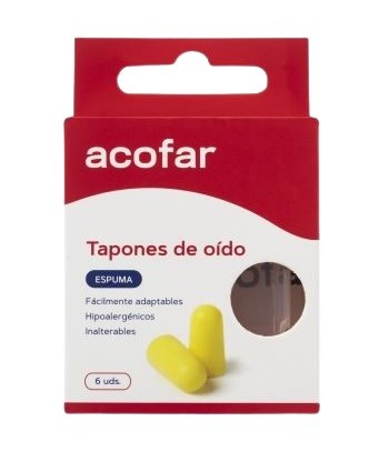 Acofar Foam Ear Plugs 6 Units