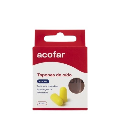 Acofar Foam Ear Plugs 6 Units