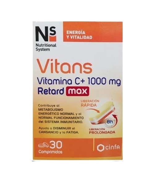 NS Vitans Vitamin C 1000 mg Retard Max 30 Tablets