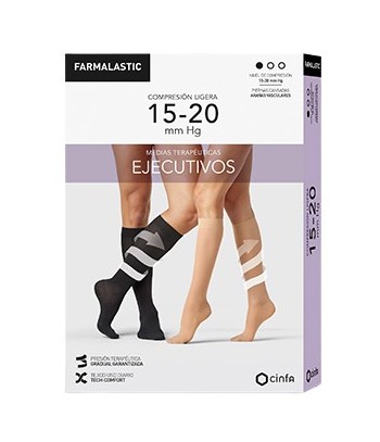 Farmalastic Light Compression Stocking Executive Model Men Size L Color Black