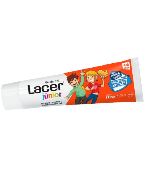 Lacer junior strawberry toothpaste gel 75ml