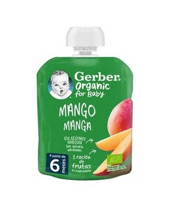 Gerber Organic Mango A Partir de 6 Meses 90 g