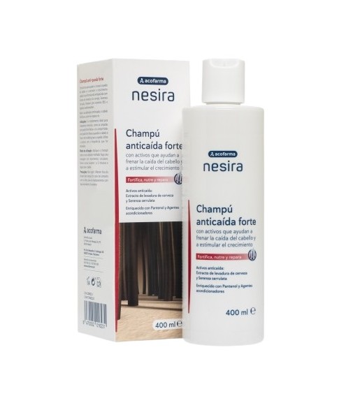 Acofarma Nesira Anti-Hair Loss Shampoo Forte Fortifies Nourishes and Repairs 400ml