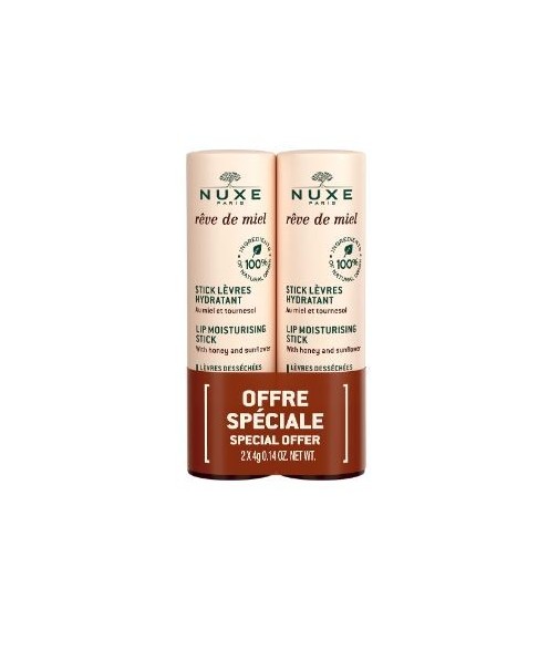 Nuxe Rêve de Miel Lipstick Duo 2x4 grams