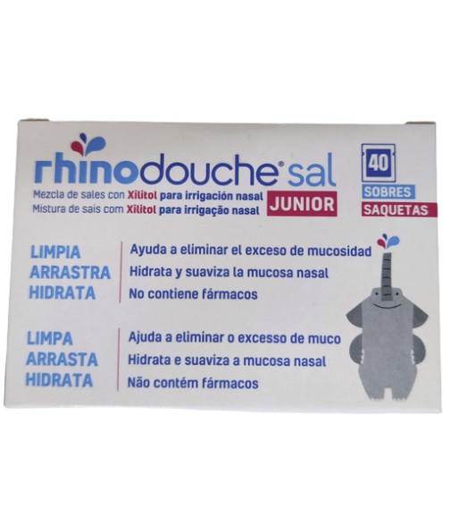 Rhinodouche Sal Limpieza Nasal Junior 40 sobres【OFERTA ONLINE】