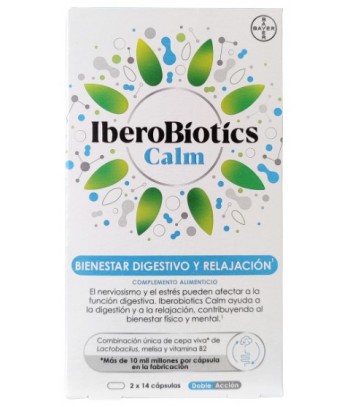 IberoBiotics Calm Bienestar Digestivo y Relajación 2x14 Cápsulas