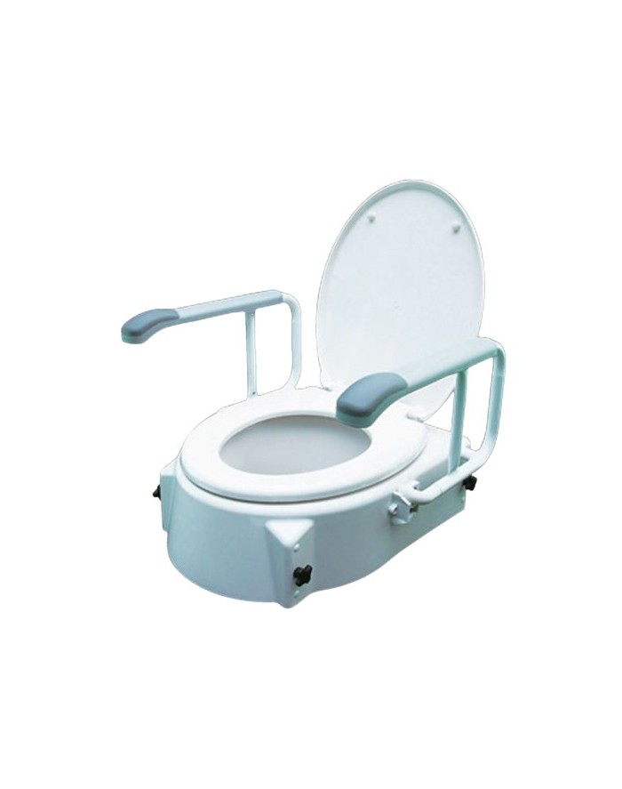PRIM Alza Inodoro Tres Alturas, Inclinable con Reposabrazos Abatibles