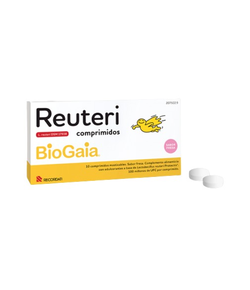 BioGaia Reuteri Sabor Fresa 10 Comprimidos