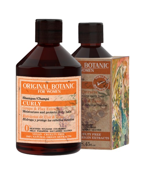 Original Botanic Champú Cabello Rizado para Mujer 250 ml
