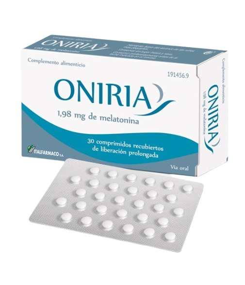 Oniria 1,98 mg de Melatonina 30 Comprimidos de Liberación Prolongada