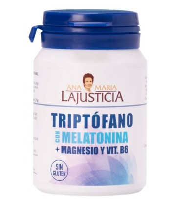 Ana María Lajusticia Triptófano con Melatonina + Magnesio y Vitamina B6 60 Comprimidos
