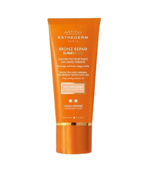 Esthederm Bronz Repair Sunkissed Crema Solar Antiarrugas Tono Dorado Natural 50 ml