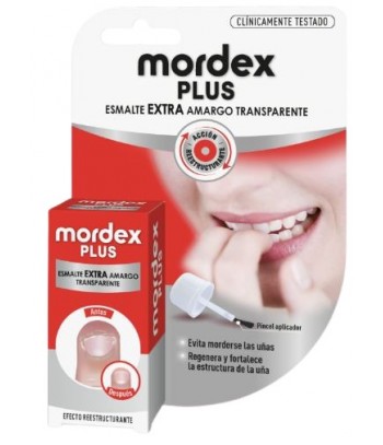 Mordex Plus Esmalte Extra Amargo Transparente 9 ml