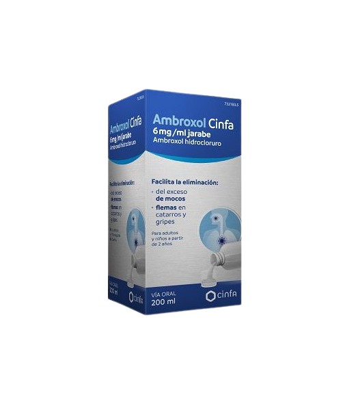 Ambroxol Cinfa 6 mg/ml Jarabe EFG 200 ml