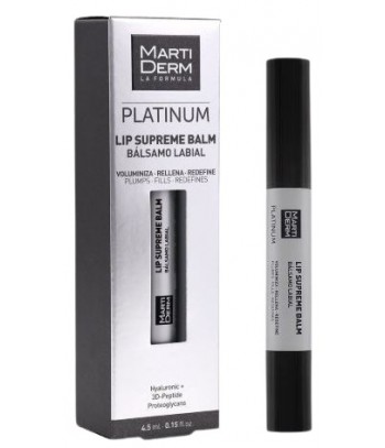 MartiDerm Platinum Lip Supreme Balm Voluminiza Rellena y Redefine 4,5ml