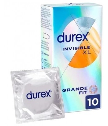 Durex Invisible XL Grande FIT 10 Unidades