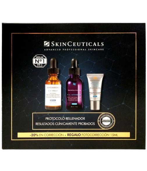 SkinCeuticals Pack C E Ferulic 30 ml + H.A. Intensifier 30 ml+ Advanced Brightening UV Defense Sunscreen 15 ml