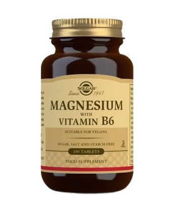 Solgar Magnesio + Vitamina B6 100 Comprimidos