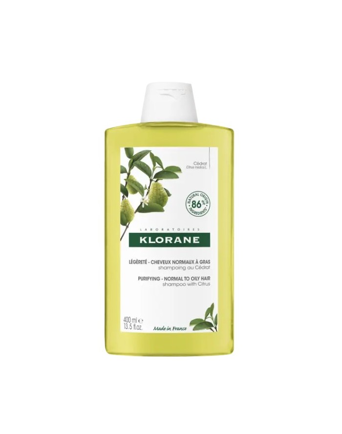 Klorane Citron Shampoo for Normal to Oily Hair 400 ml