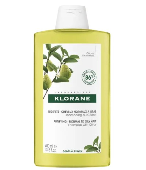 Klorane Citron Shampoo for Normal to Oily Hair 400 ml