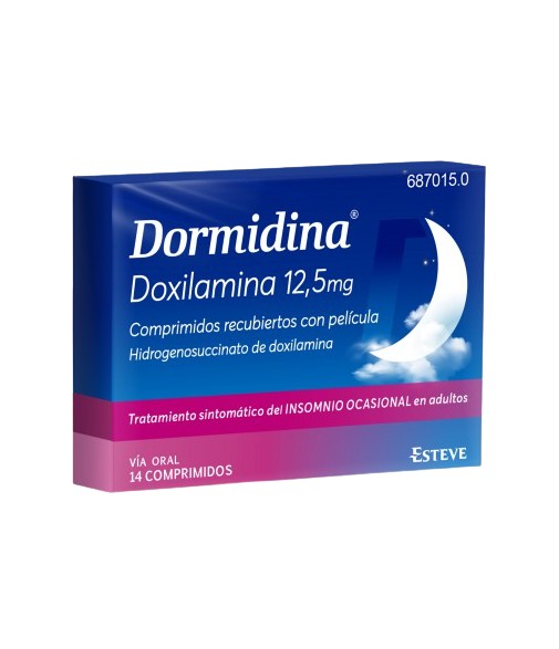 Dormidina Doxilamina 12,5 mg 14 Comprimidos