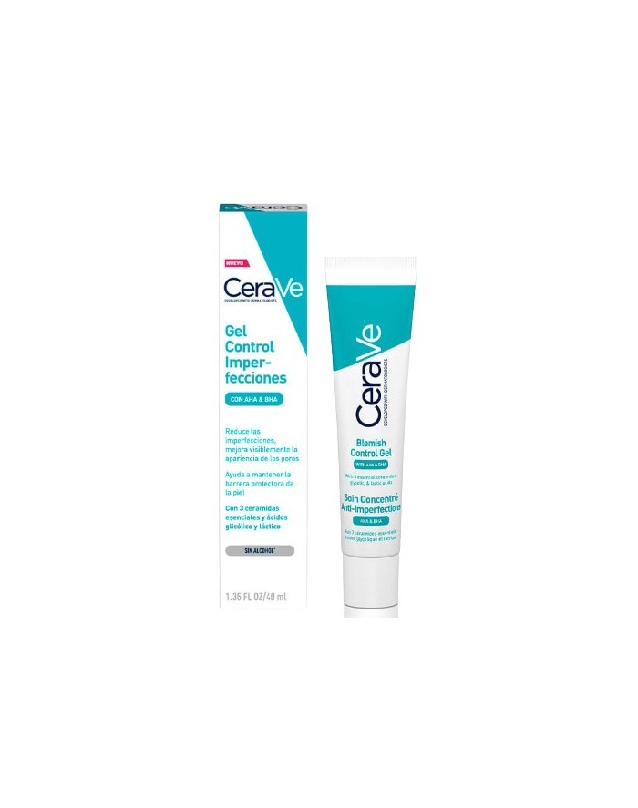 CeraVe Control de Imperfecciones con AHA y BHA  Gel 40 ml