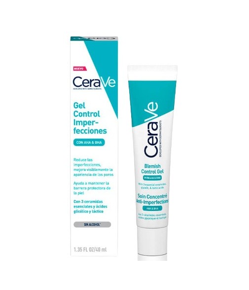 CeraVe Control de Imperfecciones con AHA y BHA  Gel 40 ml