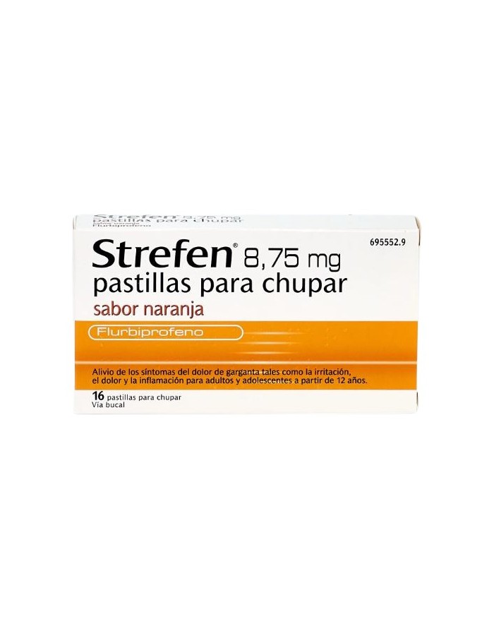 Strefen 8,75 mg  Sabor Naranja 16 Pastillas para Chupar