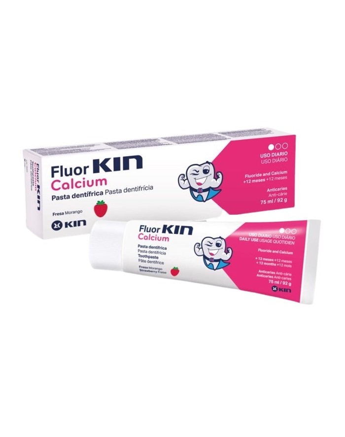 Fluor Kin Calcium Children +12 Months Toothpaste 75ml