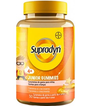 Supradyn Junior +4 Años Gummies Polivitamínico con Omega-3 y Colina 30 Caramelos de Goma 
