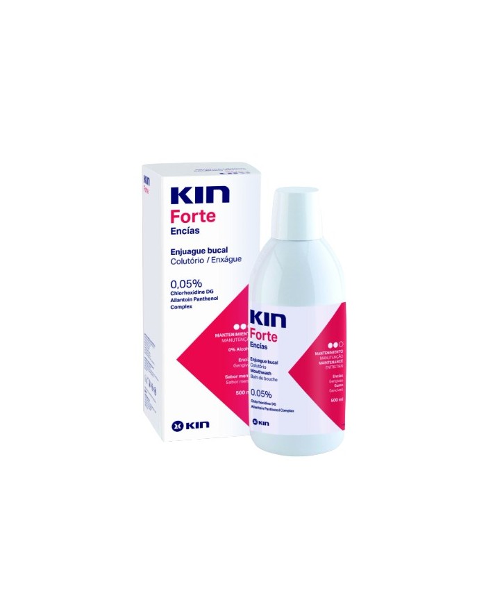 Kin Forte Encías Mouthwash 0.05% Chlorhexidine Mint Flavor 500 ml