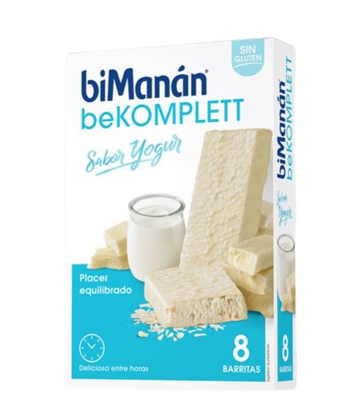Bimanán beKOMPLETT Barritas Sustitutivas Yogur 8 unidades