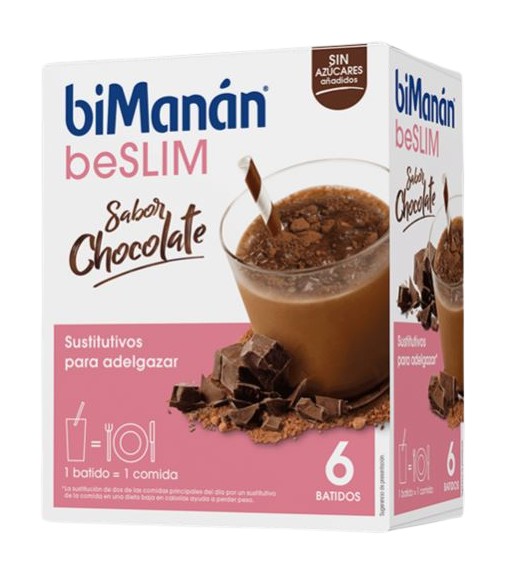 Bimanán beSLIM Batidos Sabor Chocolate 6 unidades