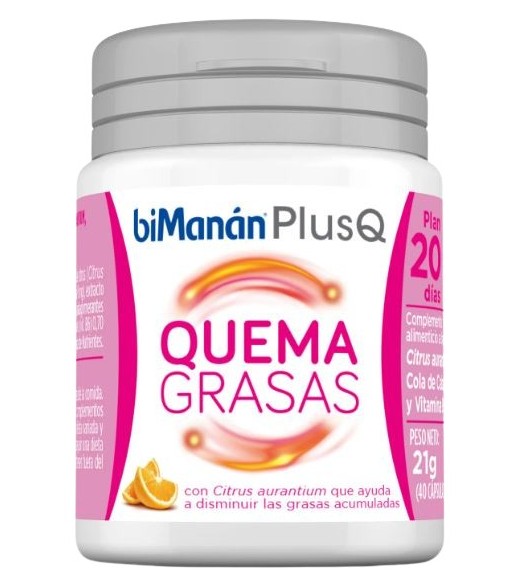 Bimanán Plus Q (Quemagrasas) 40 cápsulas