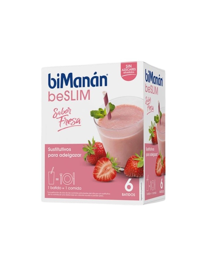 Bimanán beSLIM Strawberry Flavoured Shake 6 sachets