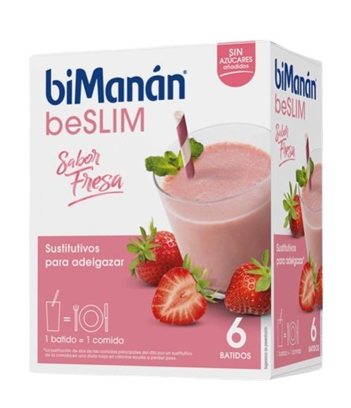 Bimanán beSLIM Strawberry Flavoured Shake 6 sachets
