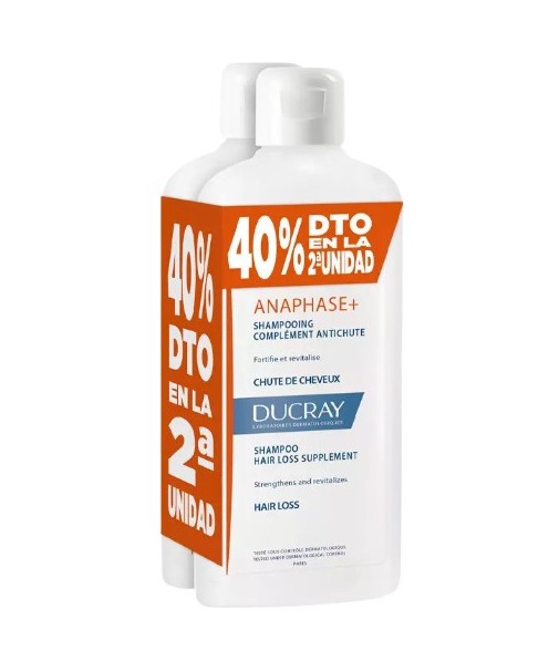 Ducray Anaphase Anti-Hair Loss Shampoo Pack 2 x 400 ml