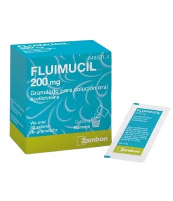 Fluimucil Solución Oral 200 mg 30 Sobres de Granulado