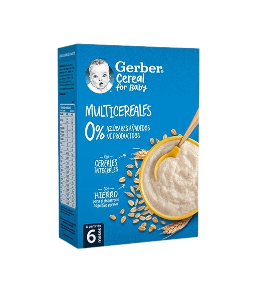 Gerber Cereal For Baby 8 Cereales +6 Meses 500 g