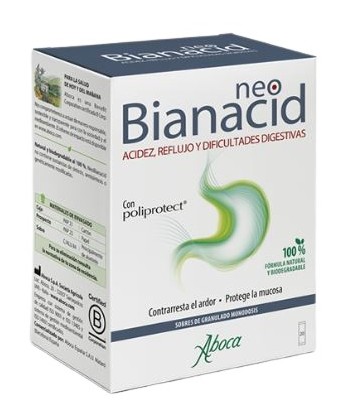 Aboca Neobianacid Acidez, Reflujo y Dificultades Digestivas 20 Sobres Granulado Monodosis