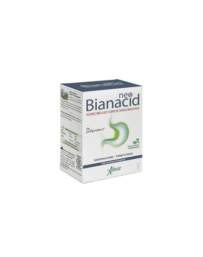 Aboca Neobianacid Acidity, Reflux and Digestive Difficulties 20 Single-Dose Granulated Sachets