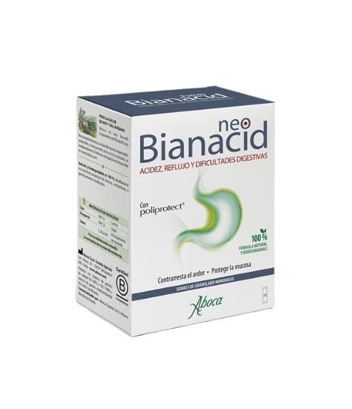 Aboca Neobianacid Acidity, Reflux and Digestive Difficulties 20 Single-Dose Granulated Sachets