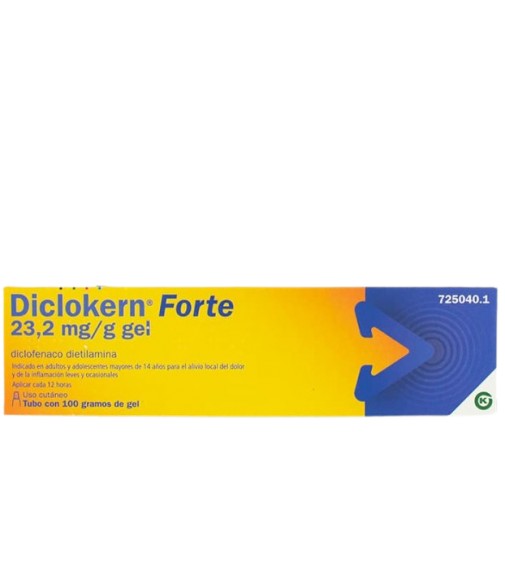 Diclokern Forte Diclofenaco Dietilamina 23,2 mg/g Gel 100 gramos