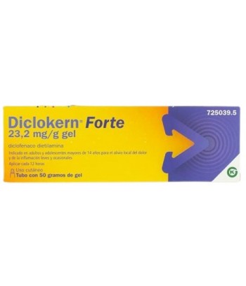 Diclokern Forte Diclofenaco Dietilamina 23,2 mg/g Gel 50 gramos