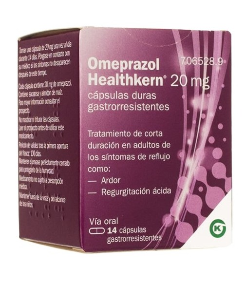 Omeprazol Healthkern 20 mg 14 Cápsulas Duras Gastrorresistentes