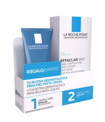 La Roche Posay Effaclar Mat Hidratante Sebo-Regulador Anti-Brillo Anti-Poros Dilatados Piel Grasa Tendencia Acneica 40 ml