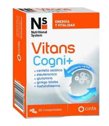 NS Vitans Cogni+ Rendimiento Mental 30 Comprimidos