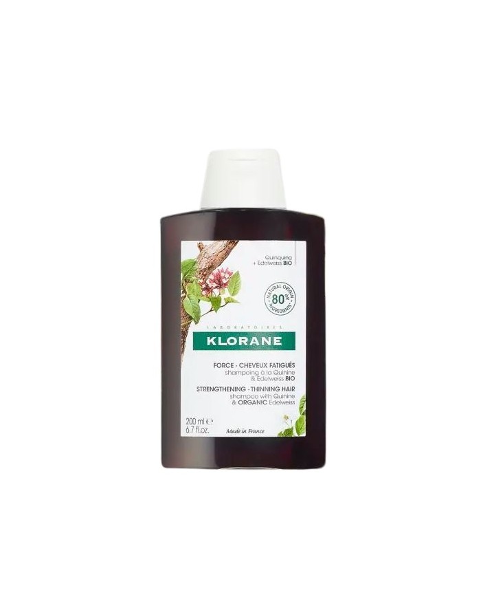 Klorane Quinica & Edelweiss Shampoo for Weakened Hair Loss 200 ml